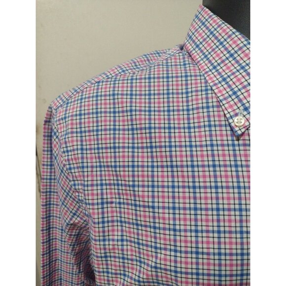 RALPH LAUREN Pink Long Sleeve Shirt size L Mens Classic Fit 100% Cotton Stretch - Picture 5 of 13